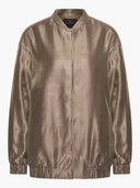 Taupe kleurig bomber jack