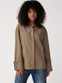 Oversized khaki blouse