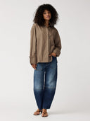 Oversized khaki blouse