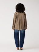 Oversized khaki blouse