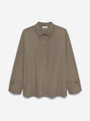 Oversized khaki blouse