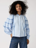 Lichtblauwe blouse milly