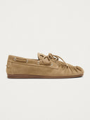 Beige suede loafers rowan
