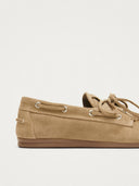 Beige suede loafers rowan