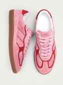 Roze sneakers met rood detail rife sea pink