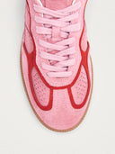 Roze sneakers met rood detail rife sea pink