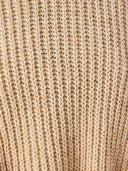 Beige gebreide trui cyrow