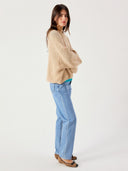 Beige gebreide trui cyrow