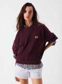 Oversized bordeaux sweater atubay