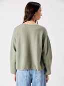 Groene wollen trui vitow