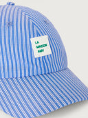 Blauw gestreepte pet zatybay