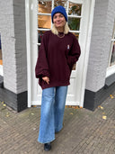 Bordeaux sweater raisin