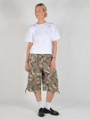 Wit t-shirt met pofmouwen