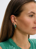 Bird of paradise hoop earrings GP
