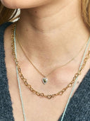 Bravery heart necklace gp