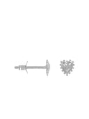 Single bravery heart stud