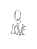 Single love rules ring earring