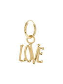 Single love rules ring earring gp