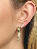 Single mermaid stud gp