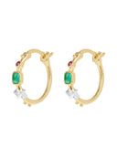 Small storybook hoop earrings gp