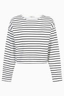 Wit gestreepte longsleeve Joanne l/s