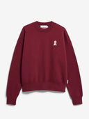 Bordeaux sweater met logo alizaa