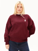 Bordeaux sweater met logo alizaa
