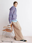 Kleurrijk gebreid vest