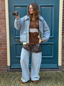 Blauwe barrel jeans aalthea