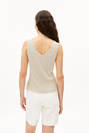 Ribstof top caaro lino