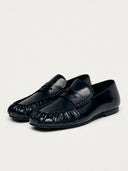 Zwarte leren loafers aven