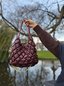 Wijnrode schoudertas helmin