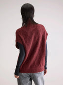 Bordeaux spencer met kraag darti