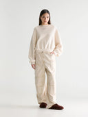 Ecru sweater met spikkels fancy61