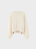 Ecru sweater met spikkels fancy61