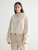 Ecru sweater met spikkels fancy61