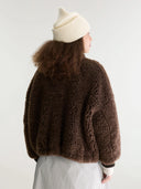 Donkerbruine teddy jacket jallis