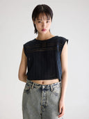 Donkerblauwe top donna