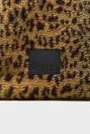 Faux fur luipaard shopper hommie