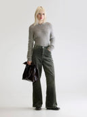 Groene corduroy broek n.64 PARTHE