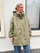 Groene parka jas jade