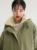 Groene parka jas jade