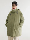 Groene parka jas jade