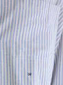 Lichtblauw gestreepte blouse jaxie