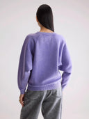 Paarse sweater met relaxed fit fella