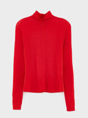Rode top met turtle neck flawy