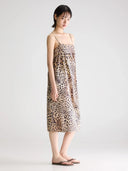 Midi jurk met luipaardprint tokyo