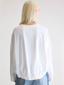 Wit shirt met elastische band flam