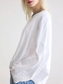Wit shirt met elastische band flam