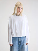 Wit shirt met elastische band flam